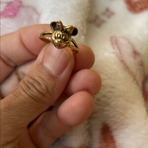 Disney Gold and Black Minnie Mouse Ring
